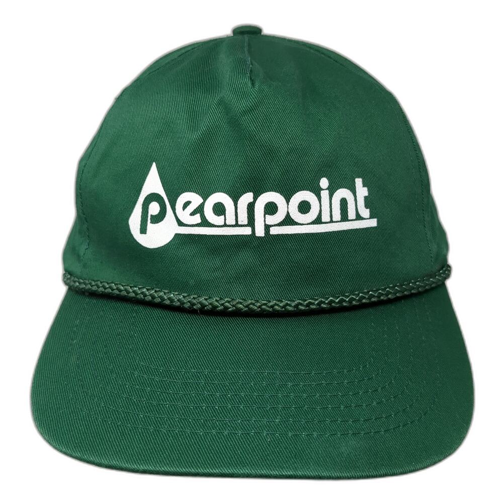 Pearpoint Snapback 5 Panel Cap Green One Size Adjustable Rope Hoxer Headwear